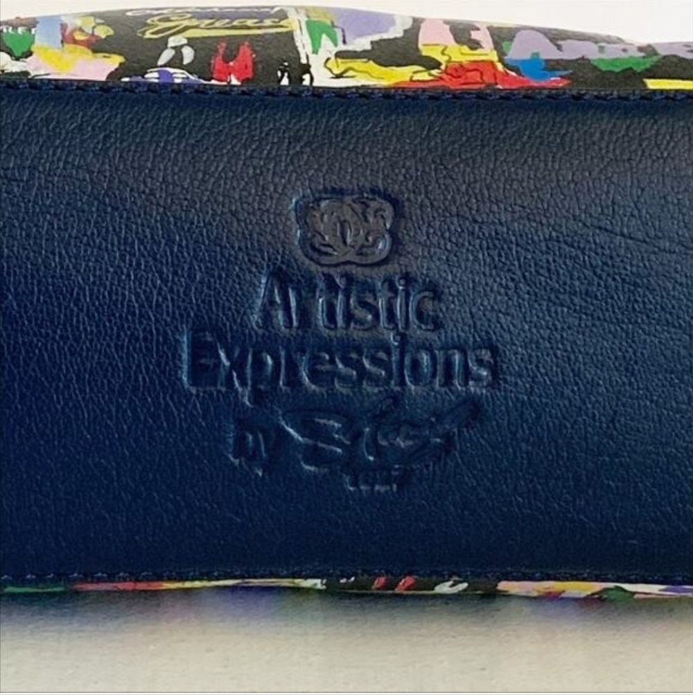 SHARIF Hand Painted New York Shows Crossbody NWOT - Picture 8 of 11